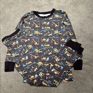 Little Sleepies Construction Pajamas - Black and Blue